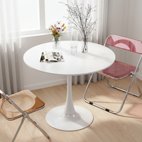 Ensemble de table et chaises de réception traditionnelles pour réunion, négociation, salon, mobilier de maison, en bois, design tulipe