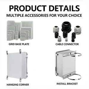 एंटीरियर आउटडोर प्लास्टिक वाटरप्रूफ वितरण बॉक्स प्रोजेक्ट, होम एब्स औद्योगिक बॉक्स, आउटडोर बारिश-प्रूफ इलेक्ट्रिकल बॉक्स। - Product Image 5