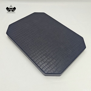 Odm Tùy Chỉnh Màu Đen Rộng Giả Cá Sấu Da Biên Giới Bát Giác Màu Xanh Nhung Đá Quý Kim Cương Đồng Hồ Hiển Thị Khay Đồ Trang Sức Với Logo - Product Image 2