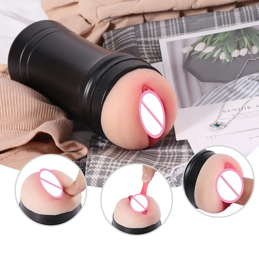 Realistic Vagina Male Masturbation Cup Pussy Toys For Men penis massager machine for male Sex Toys For Male Masturbation Cup