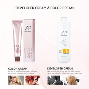 Coloration capillaire professionnelle de haute qualité, longue durée, sans PPD, à l'huile d'argan biologique, coloration permanente pour femmes, vente en gros AP - Product Image 5