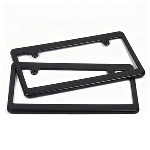 Cadre <span class=keywords><strong>de</strong></span> plaque d'immatriculation <span class=keywords><strong>de</strong></span> <span class=keywords><strong>voiture</strong></span> Longyang Business Style 125g léger en plastique ABS, ajustement universel pour plaque japonaise avant/arrière - Product Image 3