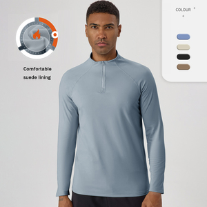 XW-51526 Abbigliamento Sportivo Casual da Corsa e Palestra, Magliette Essenziali Comode e Larghe con Cerniere per Uomo - Product Image 2