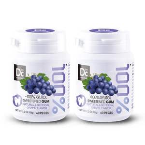 <span class=keywords><strong>Chewing</strong></span>-<span class=keywords><strong>gum</strong></span> <span class=keywords><strong>sans</strong></span> aspartame DC24 DAILY CARE au xylitol, <span class=keywords><strong>sans</strong></span> <span class=keywords><strong>sucre</strong></span>, saveur raisin, <span class=keywords><strong>sans</strong></span> gluten, végétalien - Product Image 1