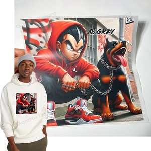 Nhà Máy Nhà cung cấp chuyển giao in ấn tùy chỉnh t Áo sơ mi dtf chuyển 3D <span class=keywords><strong>Flock</strong></span> truyền nhiệt Sticker in theo yêu cầu dtf Sticker - Product Image 2