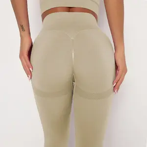 Venda quente Workout Athletic Gym Yoga Joggers Calças Pantalones cintura apertada Yoga Leggings Para As Mulheres