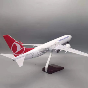 โมเดลเครื่องบินโบอิ้ง <span class=keywords><strong>B737</strong></span>เตอร์โมเดลเครื่องบินทำจากเรซินหล่อจากตุรกีพร้อมเกียร์ลงจอดแสดงของสะสม1/85สเกล47ซม. - Product Image 4