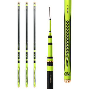 Caña de pescar telescópica personalizable de 19 pies, carrete de bambú único de 3,6-10m, Material de carbono para pesca en el mar, originado en Taiwán - Product Image 3