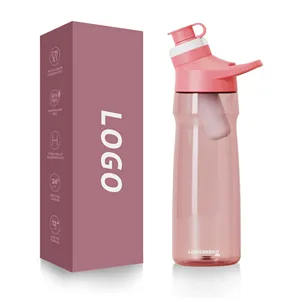 24oz Plastik-Wasserflasche mit Berry-Tasche für Fruchtsaft Geschmack Geschmack Kreis