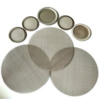 Filtre pour extrudeuse de granulés en plastique multicouche 40 60 80 1400 Mesh Black Wire Cloth Extruder Screen Filter Disc for Plastic Extruder