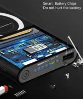 Nouvelle batterie externe sans fil 20000mAh, capacité ultra-grande, charge super rapide bidirectionnelle pour iPhone, type-c, batterie externe