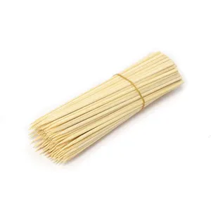 Bastões de bambu para churrasco, bastões grandes de bambu para churrasco, espeto longo para cachorro-quente, bastões de bambu para churrasco