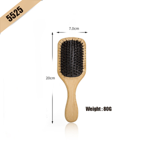 Precio de fábrica, Pelo Rizado largo fino, salud y masaje del cuero cabelludo, cojín de aire cuadrado, de Metal Pin, cepillo de paleta de pelo de madera Natural - Product Image 4
