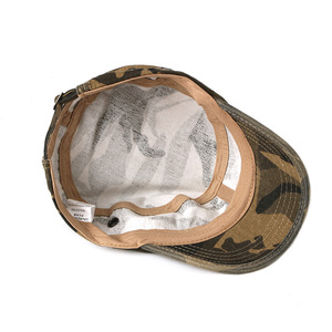Sombrero de copa plana Vintage clásico, gorra de béisbol con patrón de camuflaje para hombre, logotipo bordado de algodón, gorra táctica de camuflaje para uso al aire libre en Stock - Product Image 5