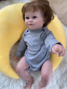 R & B-Muñeca de bebé de silicona suave de cuerpo completo, muñeco de bebé Reborn <span class=keywords><strong>Wow</strong></span> - Product Image 5