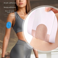 Patch adhésif en coton pour capteur de surveillance de la glycémie, étanche, résistant à la transpiration, invisible, sans couture, taille unique pour le sport