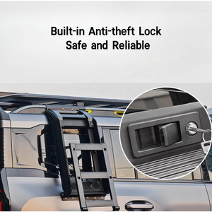 Scala Laterale Pieghevole in Alluminio Jetour Traveller T2, Scala per Arrampicata su Strada 4x4, Elevata Capacità di Carico, Stile Off-Road <span class=keywords><strong>Hardcore</strong></span> - Product Image 5