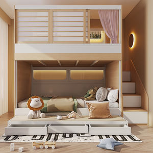 Cama Alta <span class=keywords><strong>Infantil</strong></span> JINS con <span class=keywords><strong>Cajones</strong></span>, Diseño Moderno, Cómoda y Duradera para Dormitorio - Product Image 1