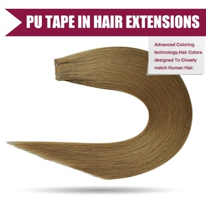 Puddinghair Venta de fábrica Extensiones de cabello Remy de doble dibujado Cinta Ins Proveedor Virgin Bone Straight #8 Extensión de cabello de cinta humana - Product Image 4