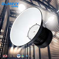 Lampu LED High Bay 100W 150W 200W 300W Reflektor Aluminium Penerangan Gudang Industri Bengkel Supermarket