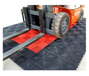 Carrelage de Garage en PVC PP en plastique de Drainage de lavage de voiture anti-dérapant modulaire rigide pour l'atelier de détaillage de voiture - Product Image 1