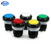 Bouton poussoir en plastique lumineux LED XINWA Modèle 275 5V 12V 32mm pour machines d'arcade et d'amusement (accessoires de sélection de pièces)