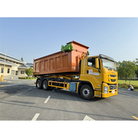 Camion à benne basculante ISUZU GIGA 6*4, grue à crochet de 20 tonnes, conteneur à roulettes, bras de grue pour camion à ordures