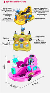 Rotation à 360 degrés voitures à conduire jouets à la dérive voiture à bulles partagée adulte dérive blanche enfants autos tamponneuses pour parc d'attractions - Product Image 4
