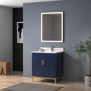 Meuble de salle de bain moderne avec miroir LED et design résistant à l'eau, construction durable, lavabo simple, fabriqué au Vietnam - Product Image 2