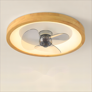 <span class=keywords><strong>Ventilateur</strong></span> de plafond LED de style japonais, minimaliste et moderne, lampe à grain de bois, couleur, télécommande, luminaire silencieux pour chambre à coucher - Product Image 4