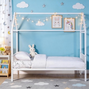 Cadre de <span class=keywords><strong>lit</strong></span> en forme de maison pour enfants avec option de <span class=keywords><strong>lit</strong></span> gigogne pour les séjours d'hôtesse-gardienne et les frères et sœurs - Product Image 1