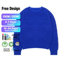 Pull pour hommes décontracté personnalisé de haute qualité pull d'automne tricots solides pull à manches longues tricoté col rond chaud pour hommes