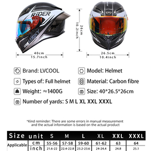 Casque de <span class=keywords><strong>moto</strong></span> en carbone véritable, casque intégral de qualité supérieure, homologué DOT, casque de motocross avec lentille HD, casque tout-terrain - Product Image 3