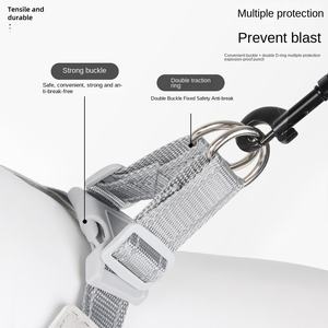 国境を越える大型犬用ペットチェストバック拡張型Y字型反射材付き耐破断ポリエステルハーネスモデルBL-515 - Product Image 4