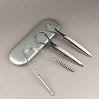 Kit de Gratte-Langue en Acier Inoxydable, 3 Pièces, avec Logo Personnalisé