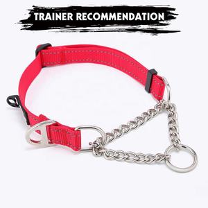 ट्रेनर को मंजूरी दी सीमित पर्ची कॉलर भारी शुल्क Martingale कुत्ते कॉलर के साथ स्टेनलेस स्टील श्रृंखला - Product Image 3