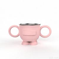 Nouvel ensemble de vaisselle pour bébé en acier inoxydable 304 sans BPA 2025, outils de repas pour enfants, assiette à ventouse en silicone avec bol divisé pour enfants