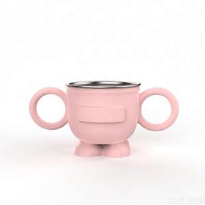 Nouvel ensemble de vaisselle pour bébé en acier inoxydable 304 sans BPA 2025, outils de repas pour enfants, assiette à ventouse en silicone avec bol divisé pour enfants - Product Image 4