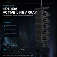 Prix Usine Promotionnel Haut-parleur Line Array Actif HDL 40A Personnalisé 800W 4 Ohms Boîtier Plastique pour Événements Live, Théâtre et Location AV