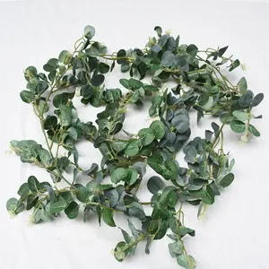 Hunan Zhangjiajie – guirlande d'eucalyptus en soie de 6 pieds pour fête prénatale, mariage, noël, maison