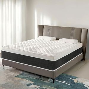 Colchón de Alta Resistencia, Híbrido de Espuma y Resortes, Compresión al Vacío, Soporte para Dormitorio y Hotel, 3308D - Product Image 3