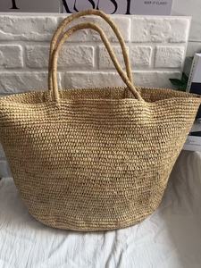 Bolso de Mano de Rafia Tejida a Crochet de Alta Calidad para Mujer, Primavera-Verano, Casual, Abierto, para Vacaciones al Aire Libre - Product Image 3