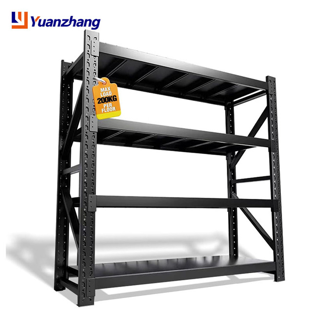 Heavy-Duty Boltless 4-Level Steel Storage Rack Industrial Multi-Level Estanteria Industrial System Corrosion Protection
