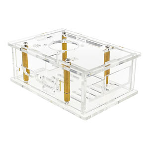 Oranje <span class=keywords><strong>Pi</strong></span> 5 Max Acryl Case Transparant Shell Beschermende Box Optionele Koelventilator En Aluminium Heatsinks Voor Opi 5max - Product Image 4