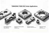 Centre d'usinage CNC vertical 3 axes V1000 avec broche BT40 8000 tr/min et contrôleur Syntec