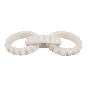 Ornamento a catena in marmo intagliato, scultura decorativa per la casa, il soggiorno, l'ufficio, come elemento decorativo. - Product Image 1