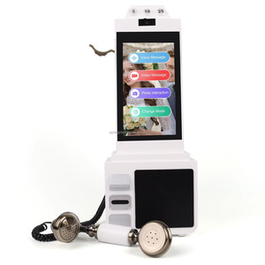 Livre <span class=keywords><strong>d</strong></span>'or vidéo et audio tactile 8'' avec <span class=keywords><strong>enregistreur</strong></span> vocal pour mariages et événements, cabine téléphonique rétro, cabine photo - Product Image 5