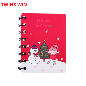 2025 vente chaude noël papeterie Portable A7 <span class=keywords><strong>Mini</strong></span> cahier à spirale dessin animé mignon école étudiant enfant cadeau livres - Product Image 6