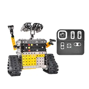 2020アセンブリおもちゃ子供パズル男の子インテリジェンスロボットアセンブリ金属壁eロボットリモートアセンブリモデル
