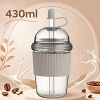 Bouteille d'eau Tritan sans BPA de 10,8 oz avec logo personnalisé, bouteille d'eau en plastique Tritan de 430 ml avec couvercle à vis, bouteille de boisson de motivation OEM